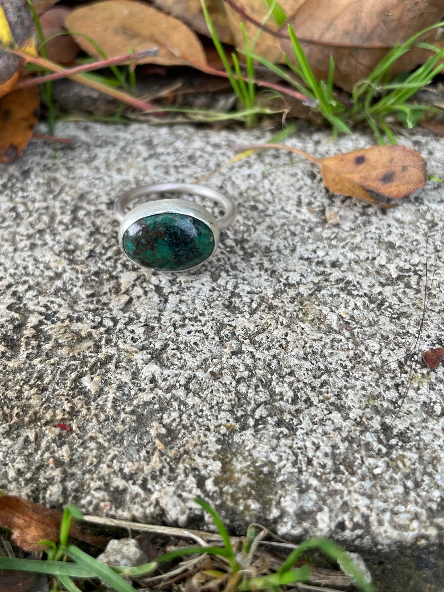 One of a Kind Moss Green Ring