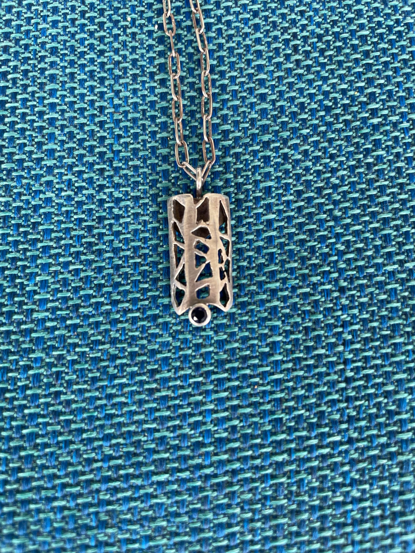 Basilica Pendant with Blue Sapphire