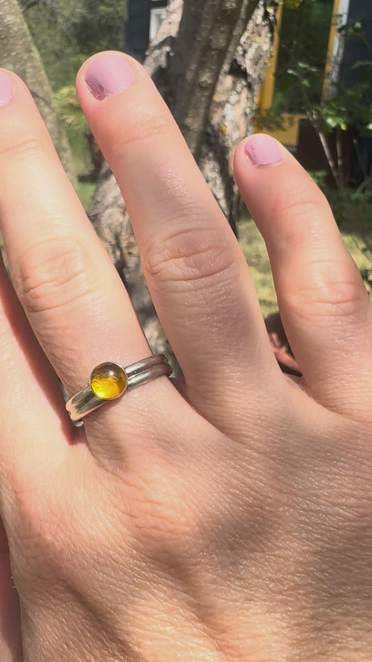 Amber "Sun" Ring
